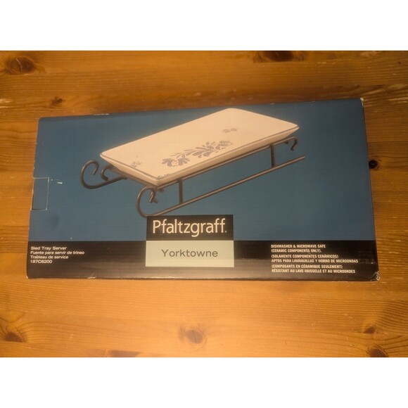 Pfaltzgraff Yorktowne Vintage Sled Tray Server - Picture 4 of 11